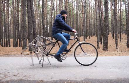 An Eye-Catching Walking Bicycle