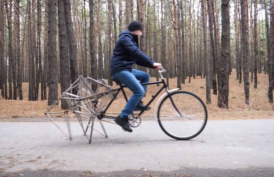 An Eye-Catching Walking Bicycle