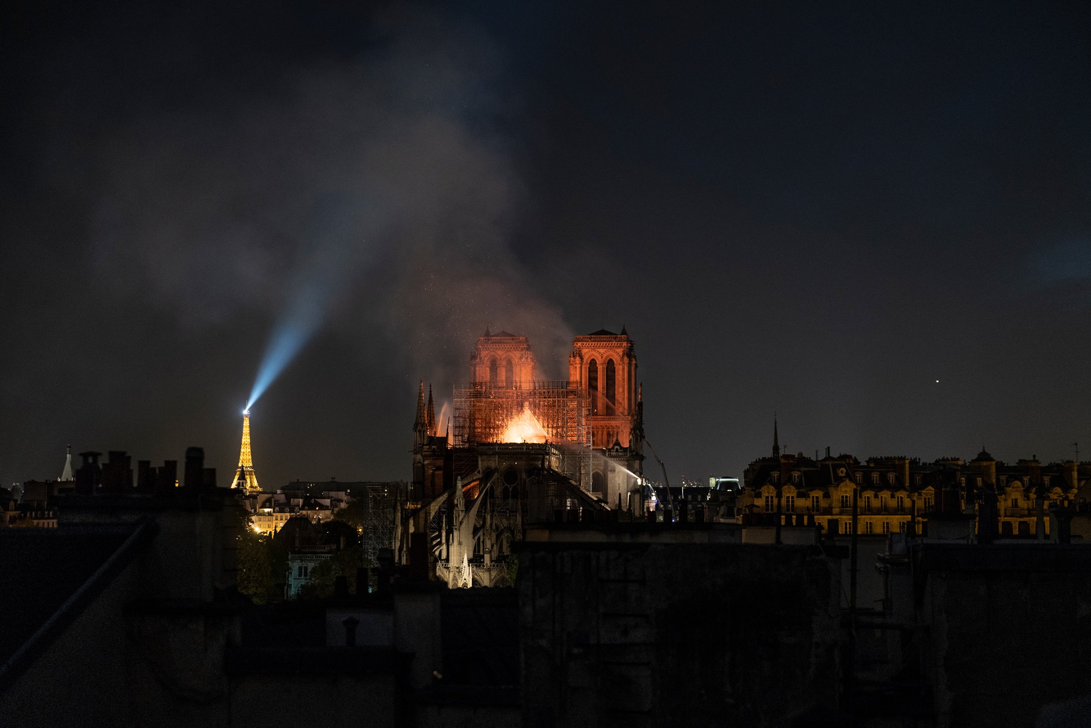 Fire Breaks Out At Iconic Notre-Dame Cathedral In Paris