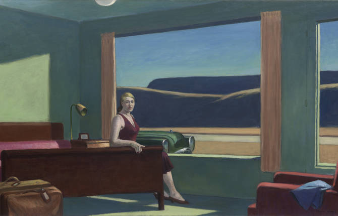 Edward Hopper’s Western Motel Recreated in an Exhibition