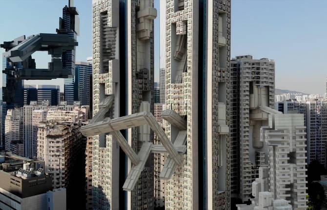 A Futuristic Cityscape by AUJIK