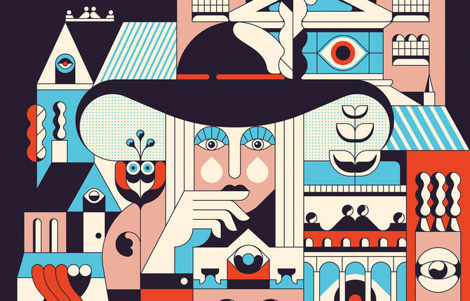 Colorful Retro Illustrations by Calvin Sprague