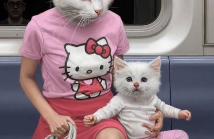 NYC Subways Passengers Turned into Animals