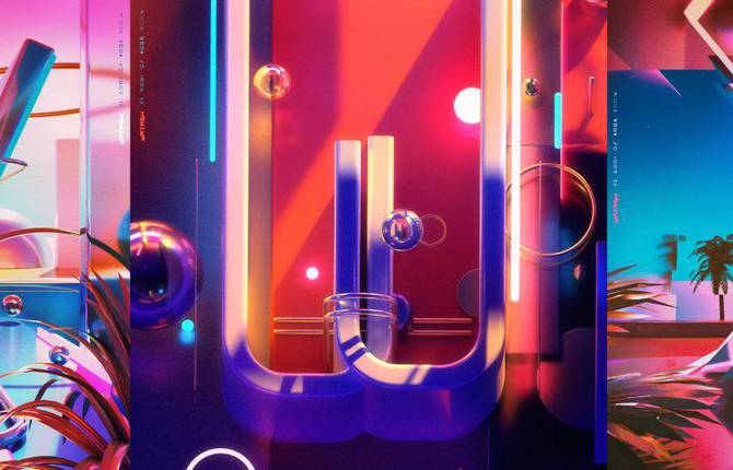 Retro-Futurist Alphabet for 36 Days of Type