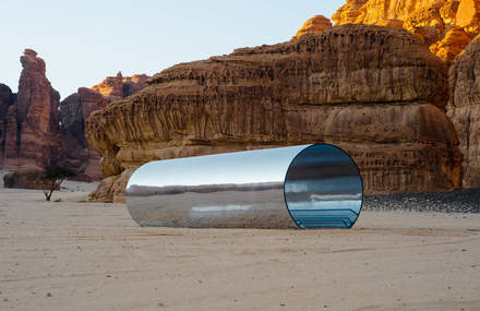 Contemporary Art Exhibition in the Saudi Arabian Desert