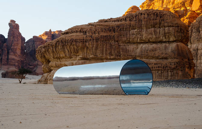 Contemporary Art Exhibition in the Saudi Arabian Desert
