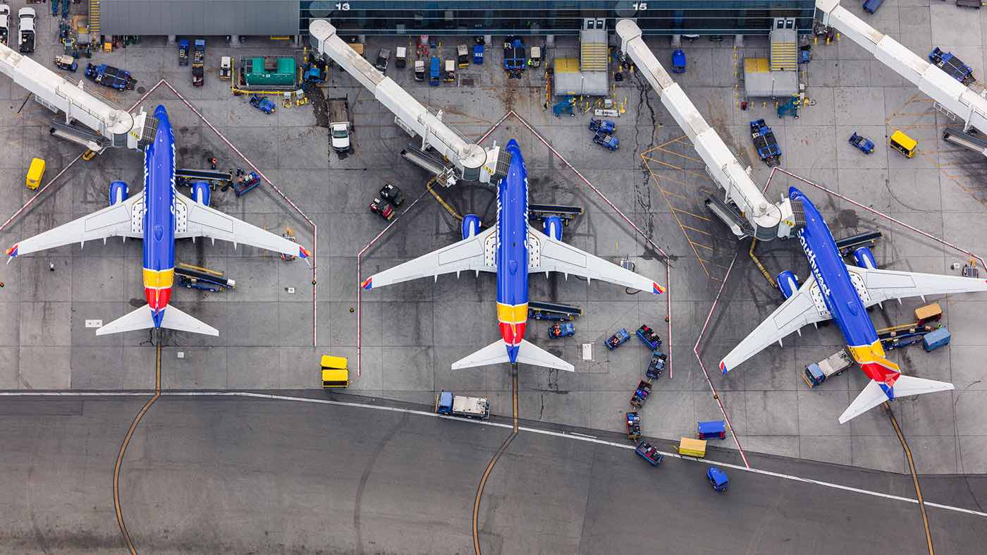 Soutwest Airlines Terminal Los Angeles International Airport LAX Aerial Photography