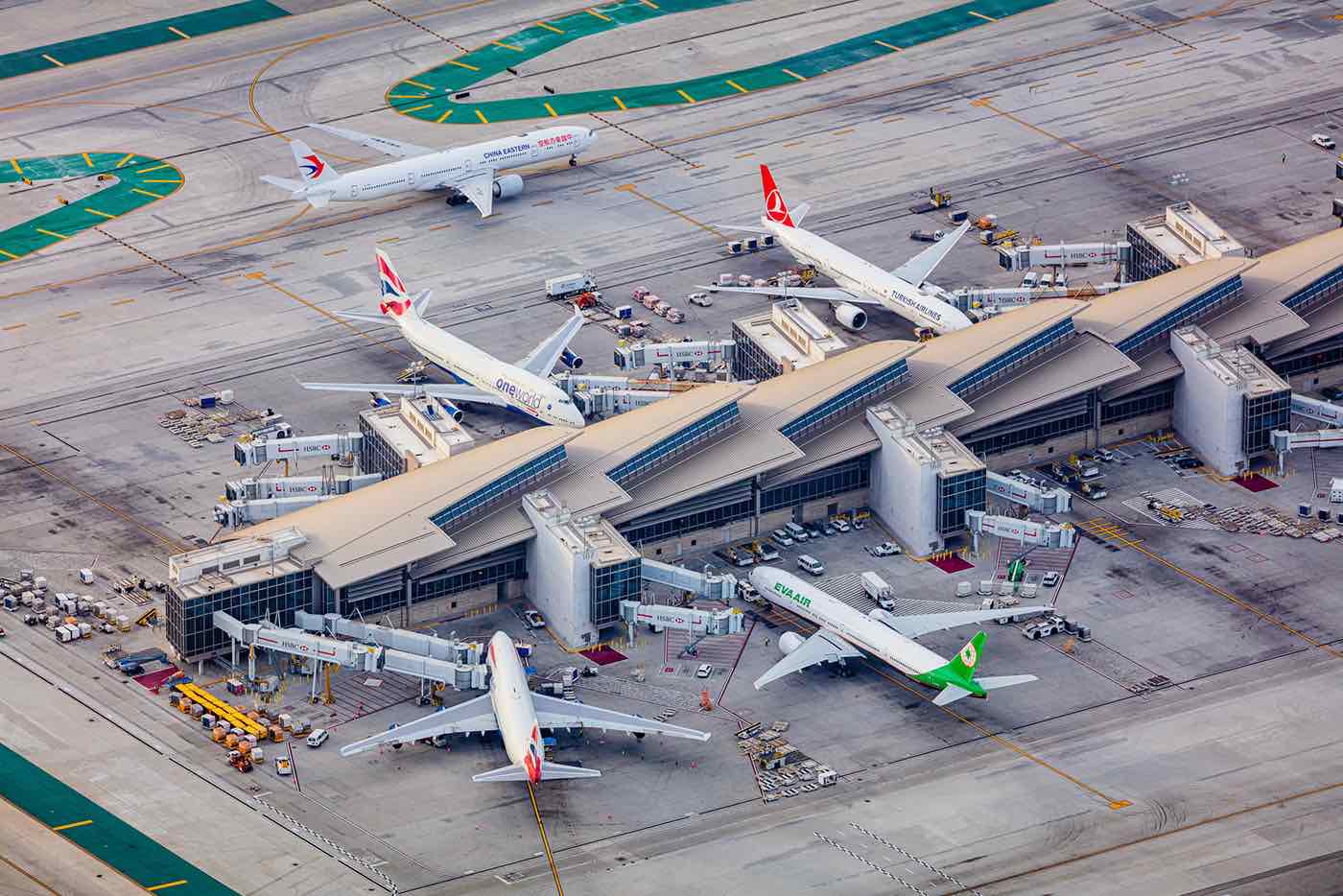 Tom Bradley Terminal Los Angeles International Airport LAX Aerial Photography