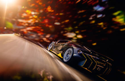Clever Pictures of Toy Cars on a Cardboard Road