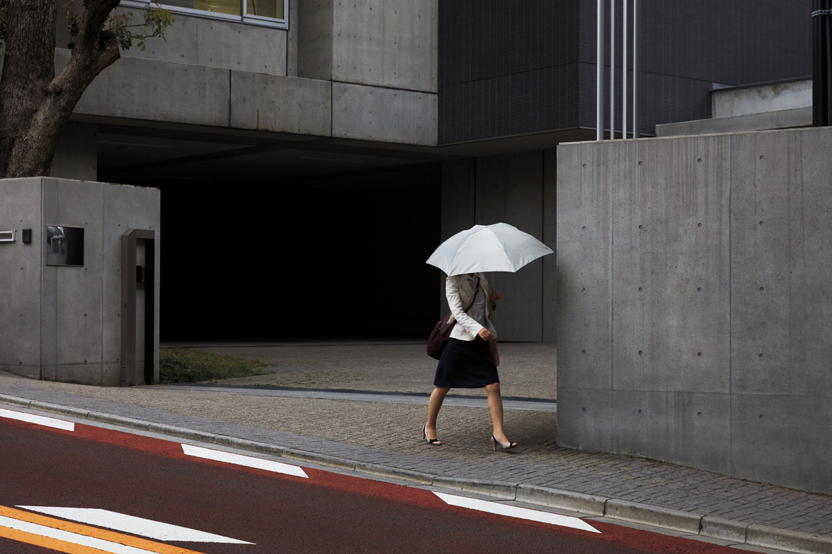 Woman with an umbrella