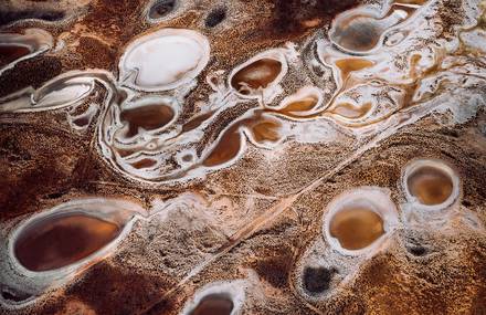 Marvelous Aerial Pictures of Salt Pans in Australia