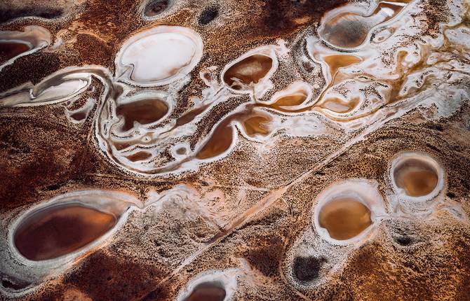 Marvelous Aerial Pictures of Salt Pans in Australia