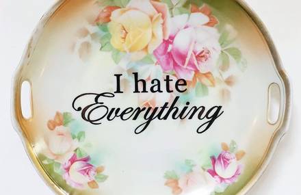 Vintage Plates Become Memes Thanks To Typography