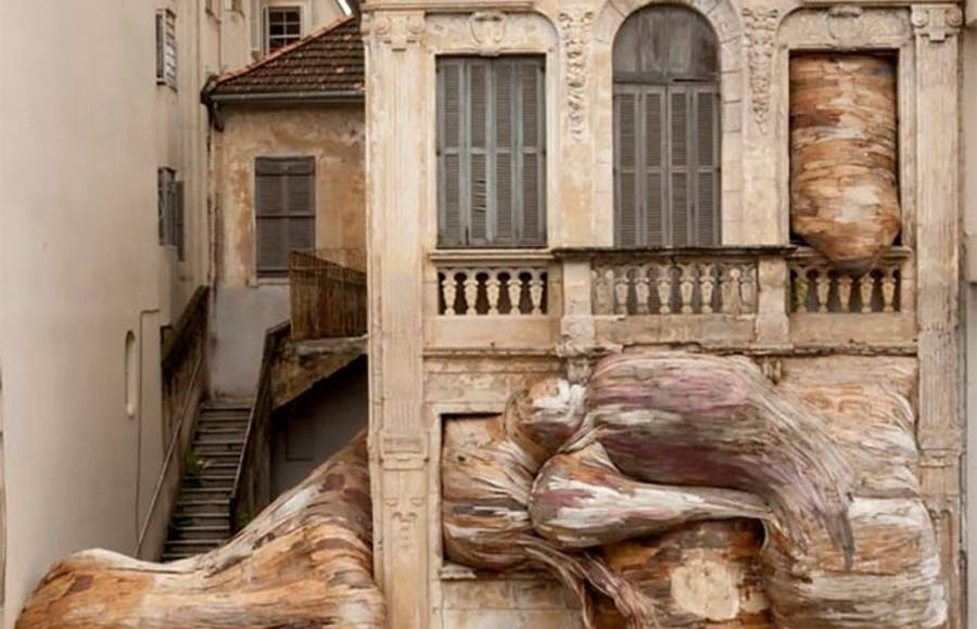 Wood Meets Architecture by Henrique Oliveira