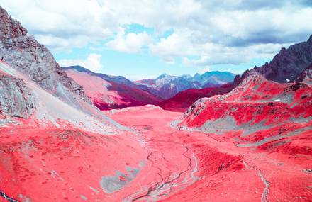 Stunning Infrared Landscapes of French Alps