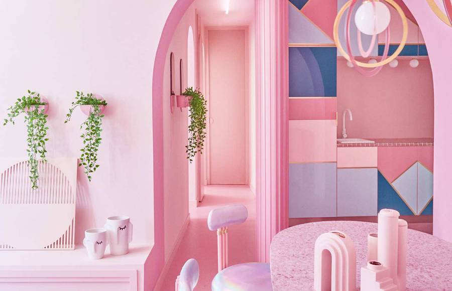 A Stunning Pink Flat in the Heart of Madrid