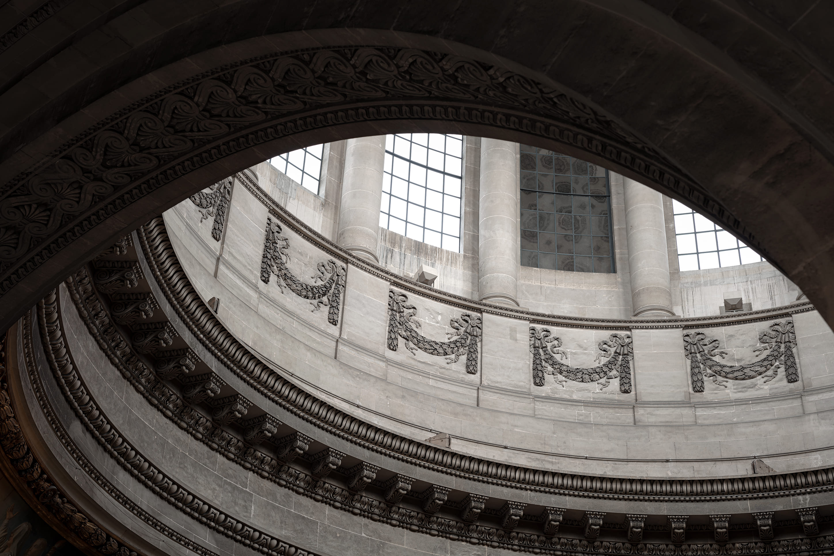 Panthéon coupole contre-plongée