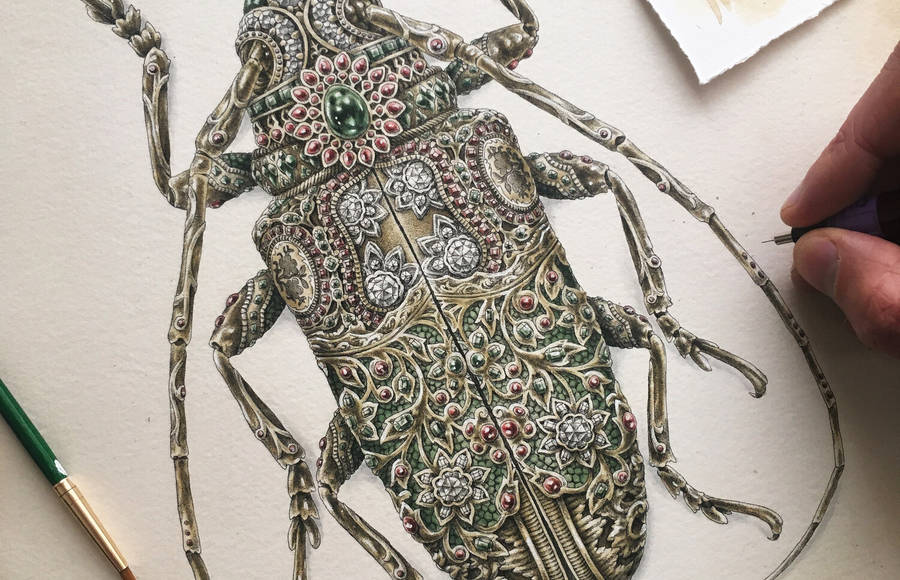 Insects Adorned With Gemstones