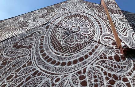 A Lace Mural in Calais