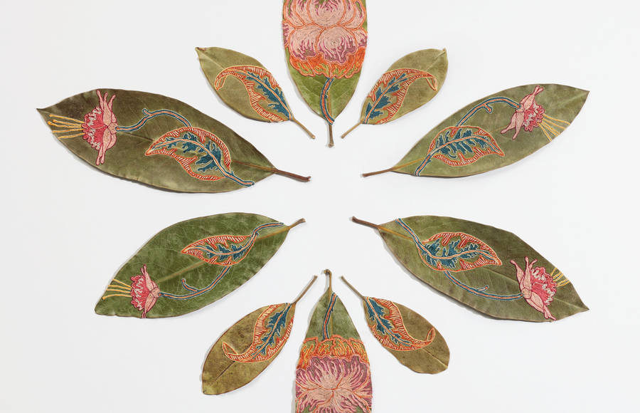 Awesome Art on Dry Leaves