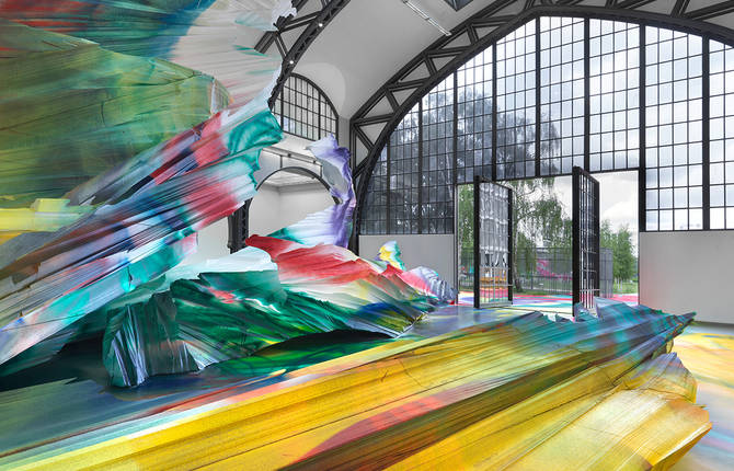 Stunning Polychromatic Sculpture by Katharina Grosse