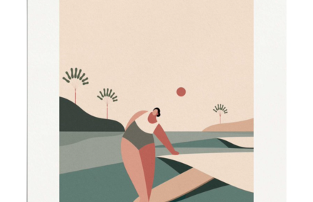 Positive and Inclusive Surf Illustrations