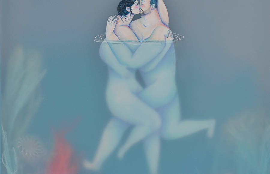 Poetic Illustrations of Women Submerged In Water