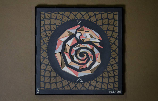 Paper Cut Artwork that Represent the Zodiac Signs