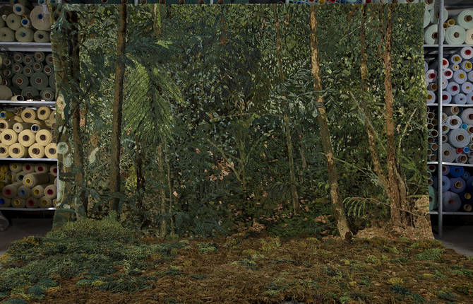 Handwoven Tapestry Inspired by Singapore’s Landscape History