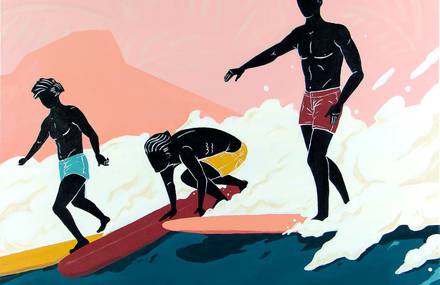 Surfing Paintings by Jack Soren