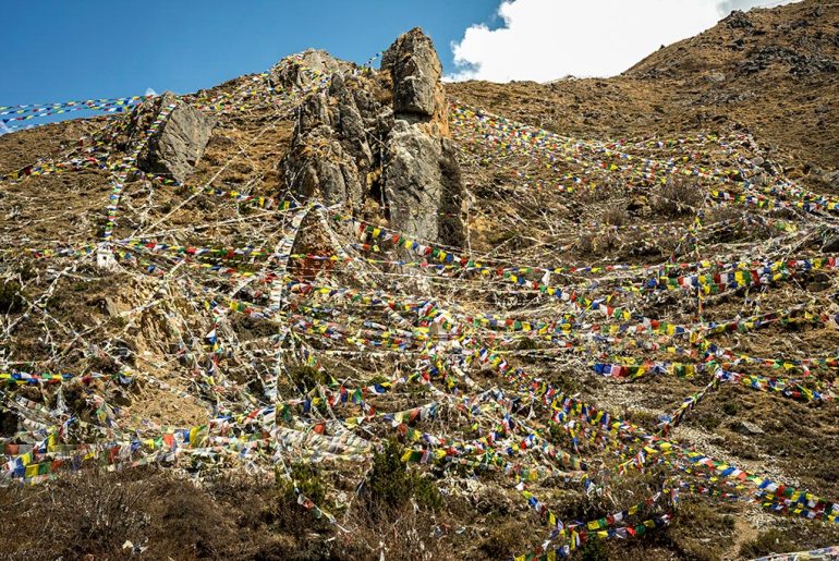 Doug-Steakley-Nepal-PrayerFlagsAboveMuktinath