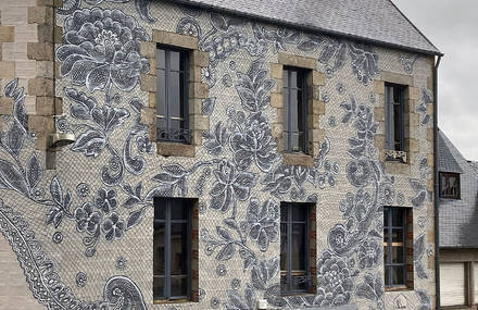 A Delicate Mural in Brittany