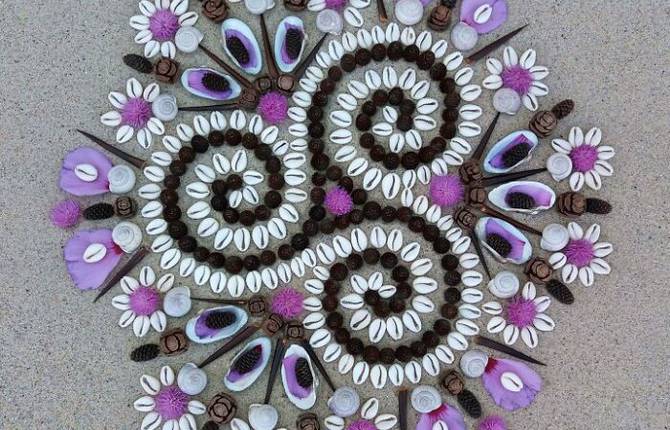 Mandalas Made With Natural Elements