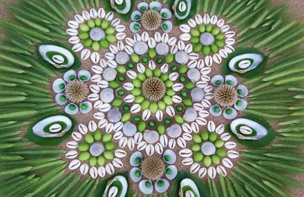 Mandalas Made With Natural Elements