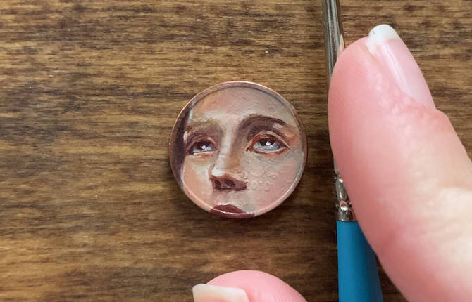 Realistic Paintings on Pennies