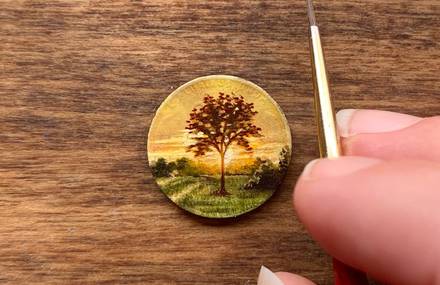 Realistic Paintings on Pennies