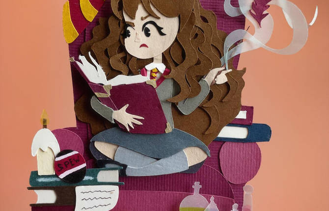 Paper Art to Celebrate the 20th Anniversary of Harry Potter