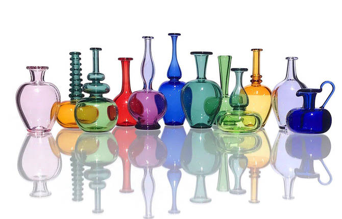 Hand-Blown Miniature Glass Vessels
