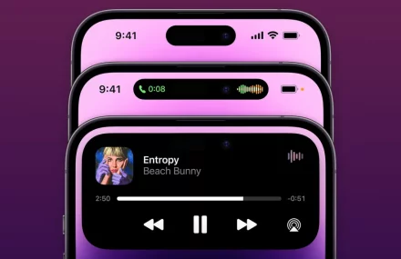 Dynamic Island on iPhone 14 Pro